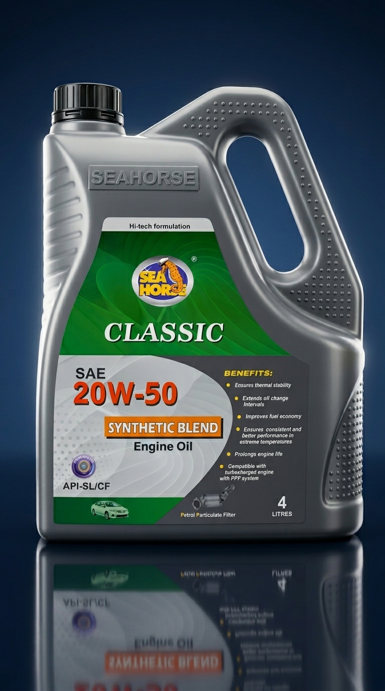 Seahorse Classic SAE 20W-50 Synthetic Blend Engine Oil